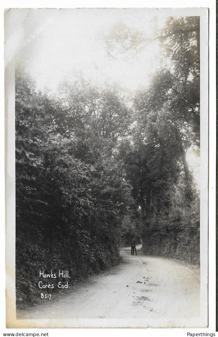 Real Photo Postcard, Buckinghamshire, Bourne End, Hawks Hill, Cores End, Road, Landscape. - Buckinghamshire