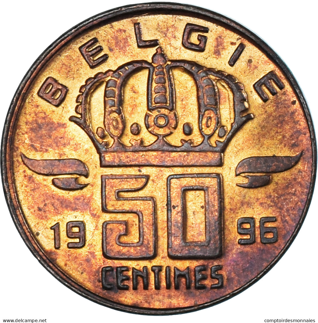 Monnaie, Belgique, 50 Centimes, 1996 - 50 Cent