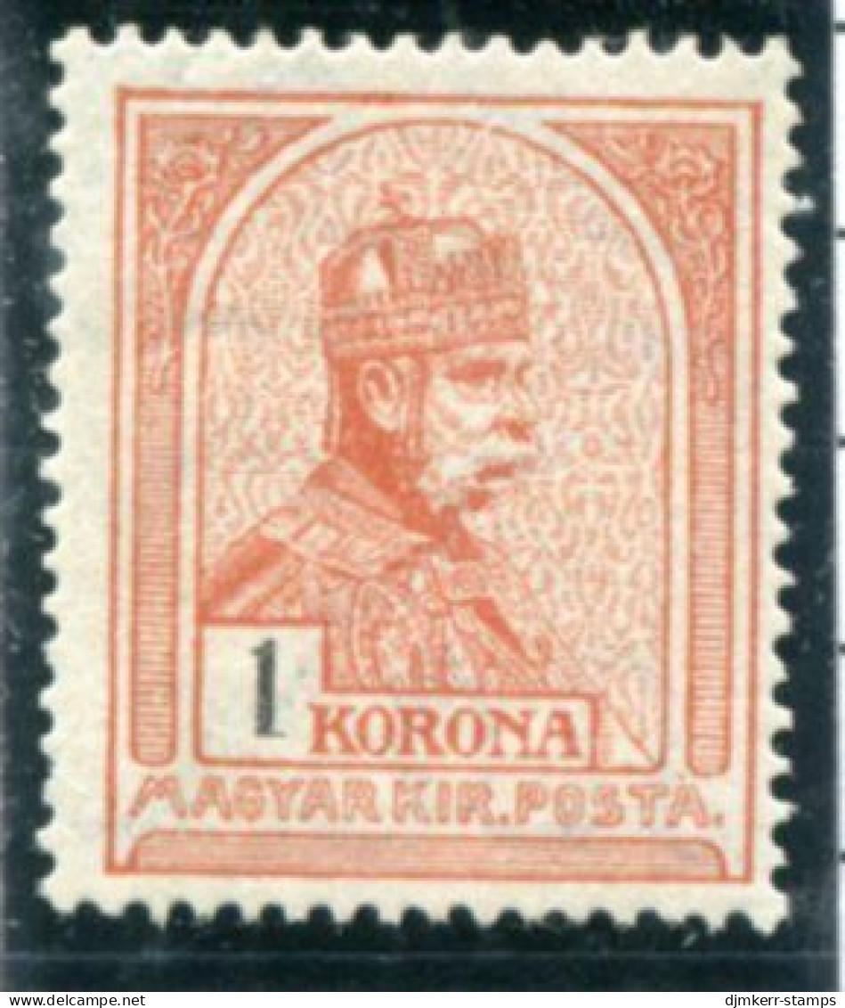 HUNGARY  1913 Definitive 5 Kr. With Sideways Watermark LHM / *.. Michel 124Y - Neufs