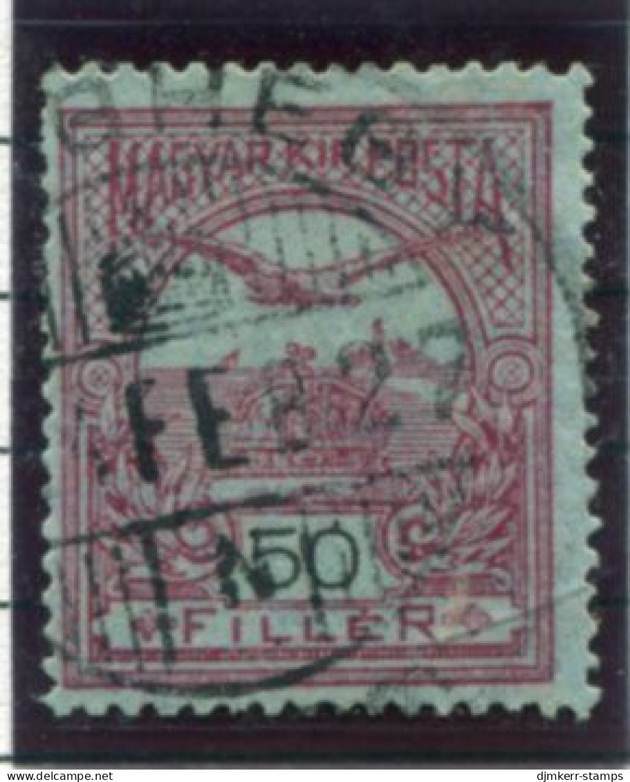 HUNGARY  1913 Definitive 50 F. With Sideways Watermark Used.. Michel 121Y - Usati