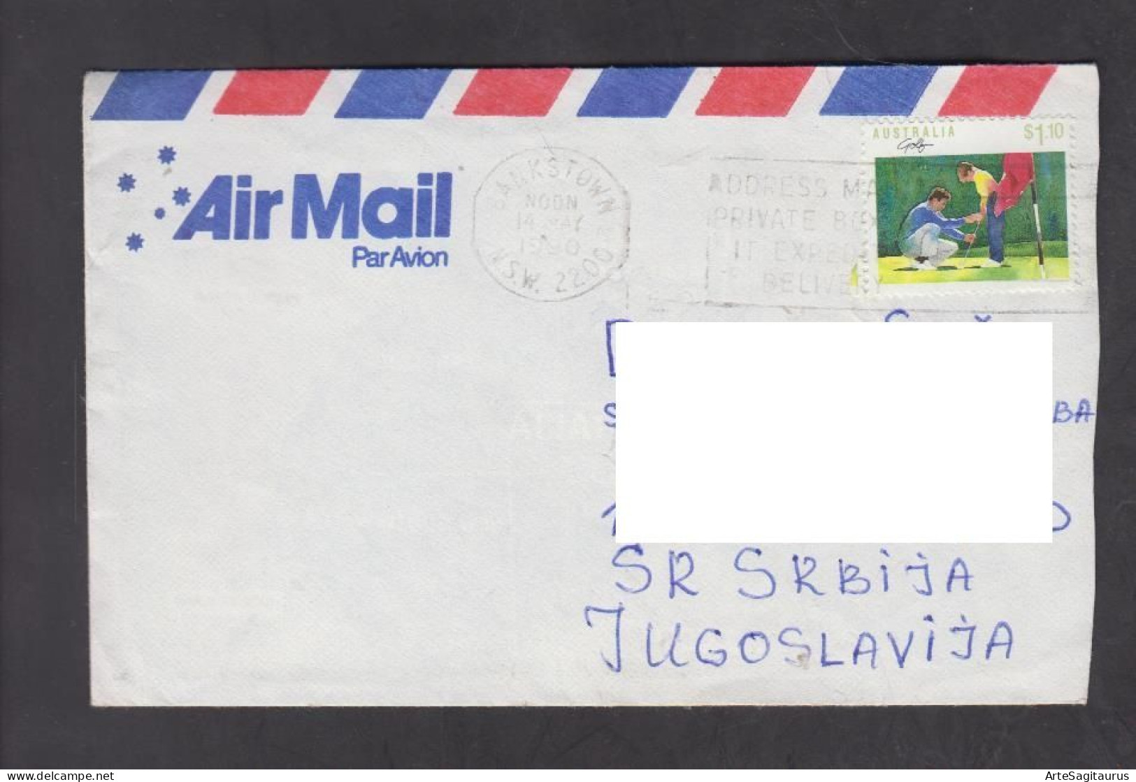 AUSTRALIA, COVER, AIR MAIL, Sport, Golf + - Cartas & Documentos