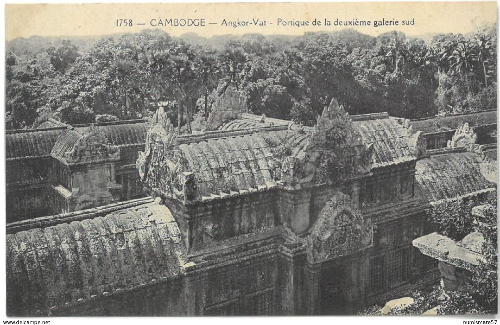 CPA CAMBODGE - ANGKOR VAT - Portique De La Deuxième Galerie Sud - Cambodge