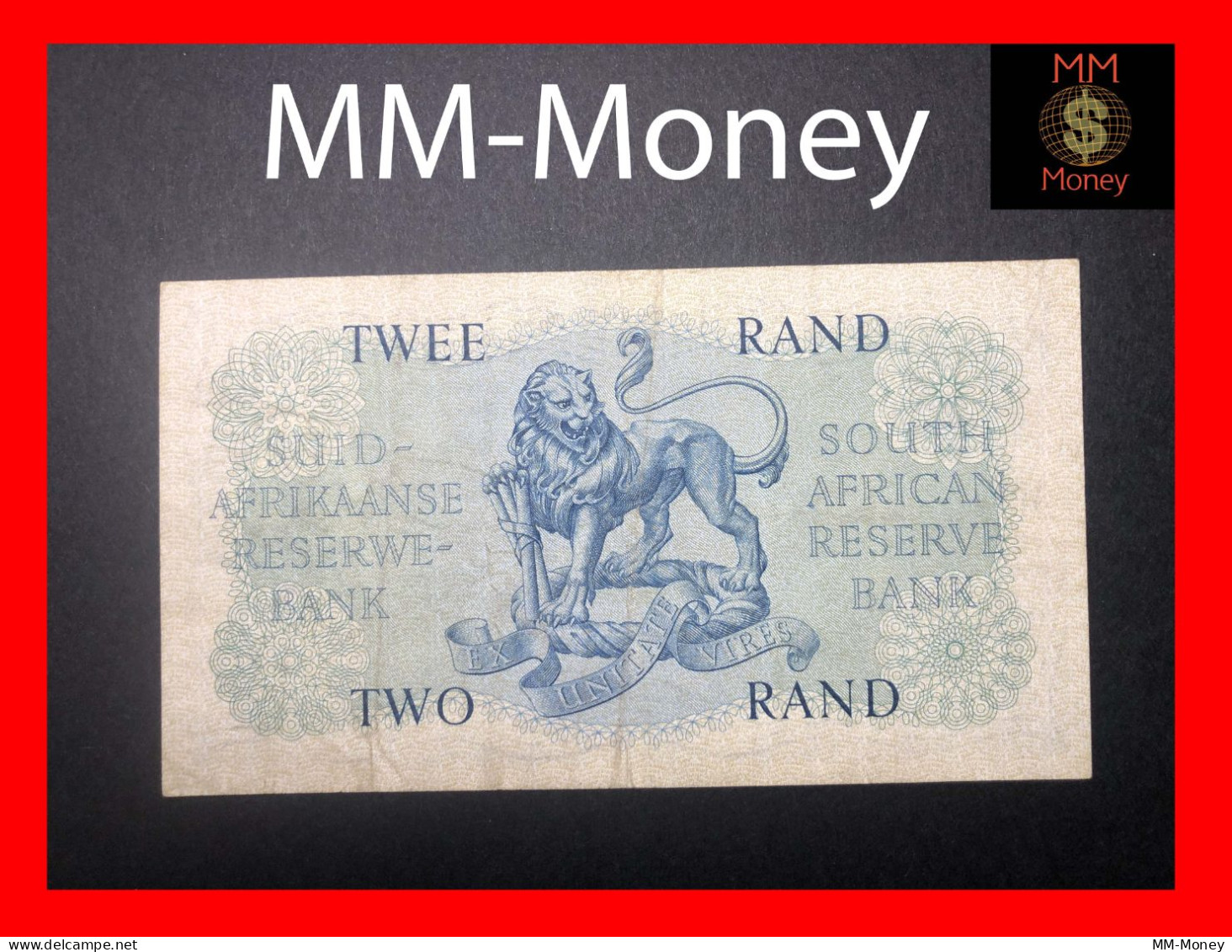 SOUTH AFRICA  2 Rand  1965   P. 105  "sig.  G. Rissik"   VF - Sudafrica