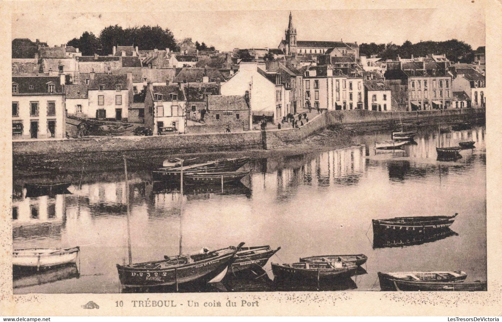 FRANCE - Tréboul - Un Coin Du Port - Barques - Village - Vue - Carte Postale Ancienne - Tréboul