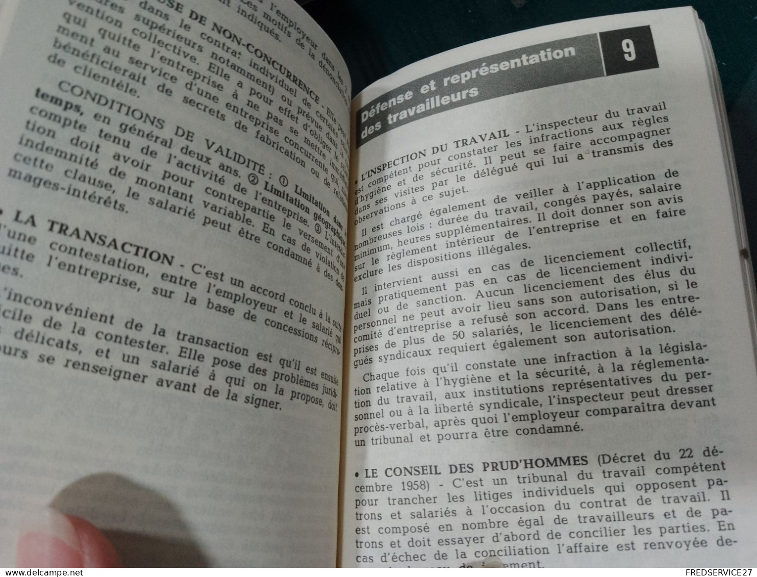 434 //  PETIT LIVRE PRATIQUE "CFDT" 1969  127 PAGES - Right