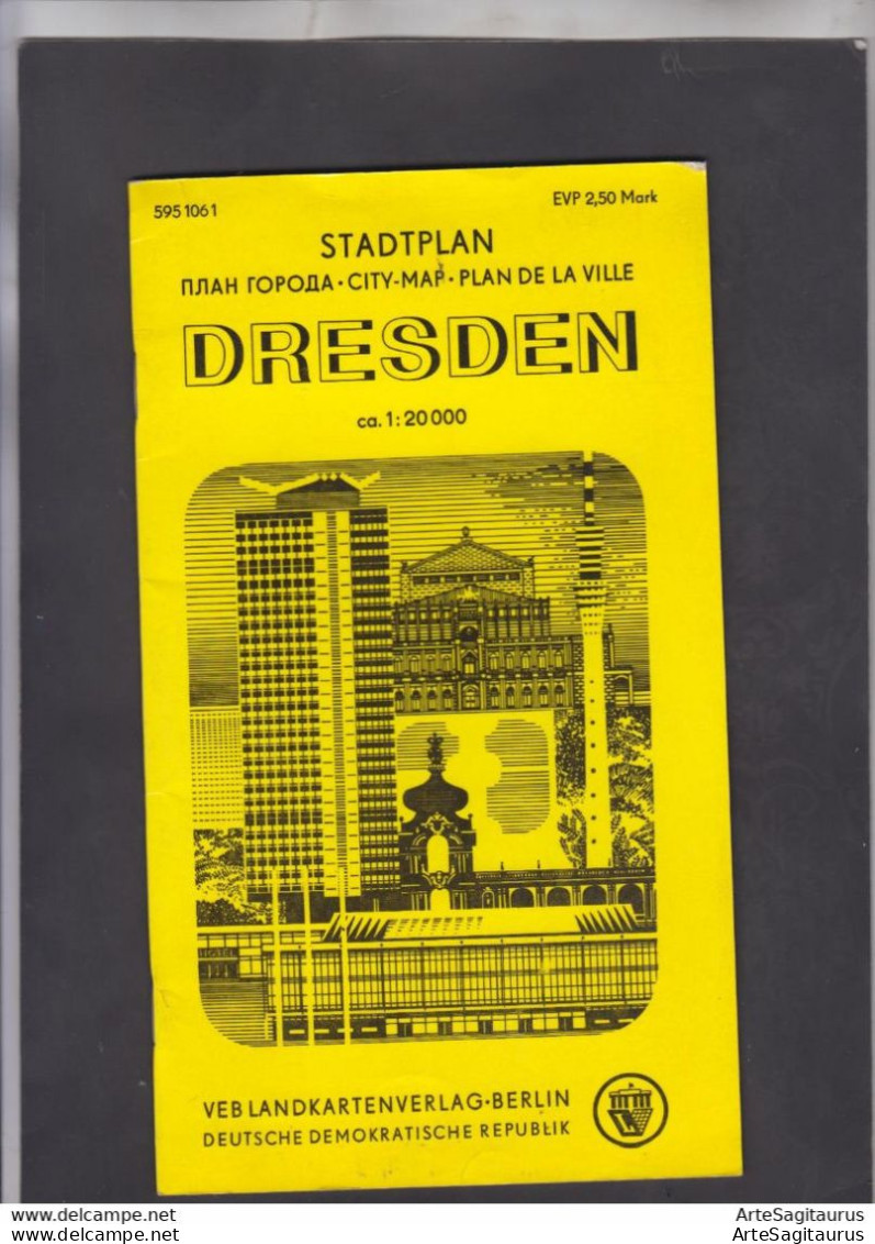 DREZDEN, INFO ON THE TOWN And STREET DIRECTORY, 1976, 32 Pgs   (007) - Alemania Todos