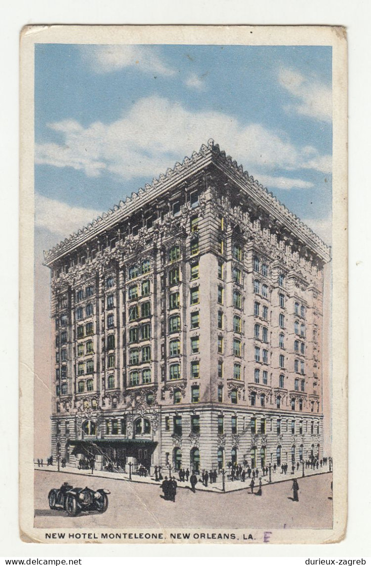 New Hotel Monteleone, New Orleans Old Postcard Posted 1920 To Vukovar B230720 - New Orleans