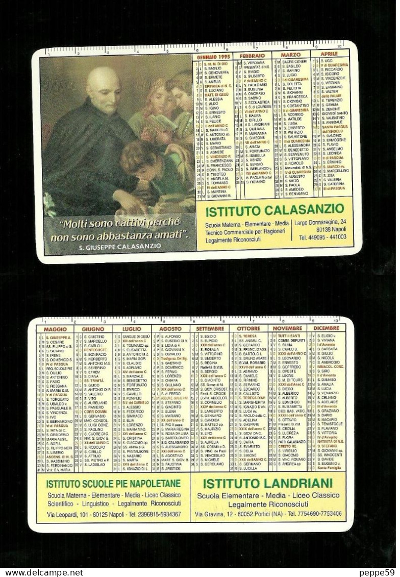 Calendarietto Sacro 1995 - S. Giuseppe Calasanzio ( Napoli ) - Petit Format : 2001-...