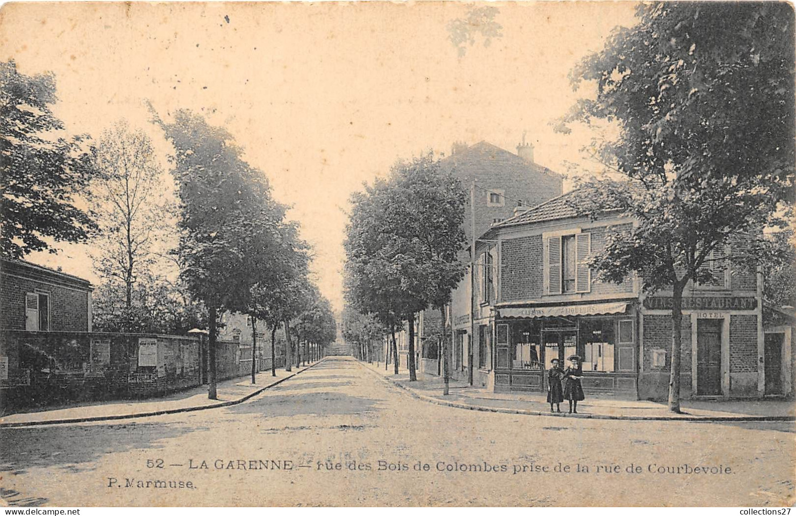 92-LA-GARENNE-COLOMBES- RUE DES BOIS DE COLOMBES ET LA RUE DE COURBEVOIE - La Garenne Colombes