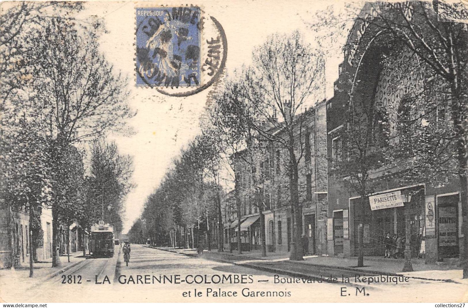 92-LA-GARENNE-COLOMBES- BOULEVARD DE LA REPUBLIQUE ET LE PALACE GARENNOIS - La Garenne Colombes