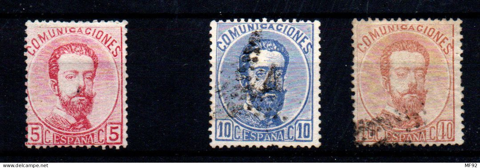 España Nº 118, 121, 125. Año 1872 - Nuevos