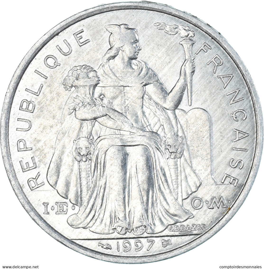 Monnaie, Nouvelle-Calédonie, 5 Francs, 1997 - Nouvelle-Calédonie