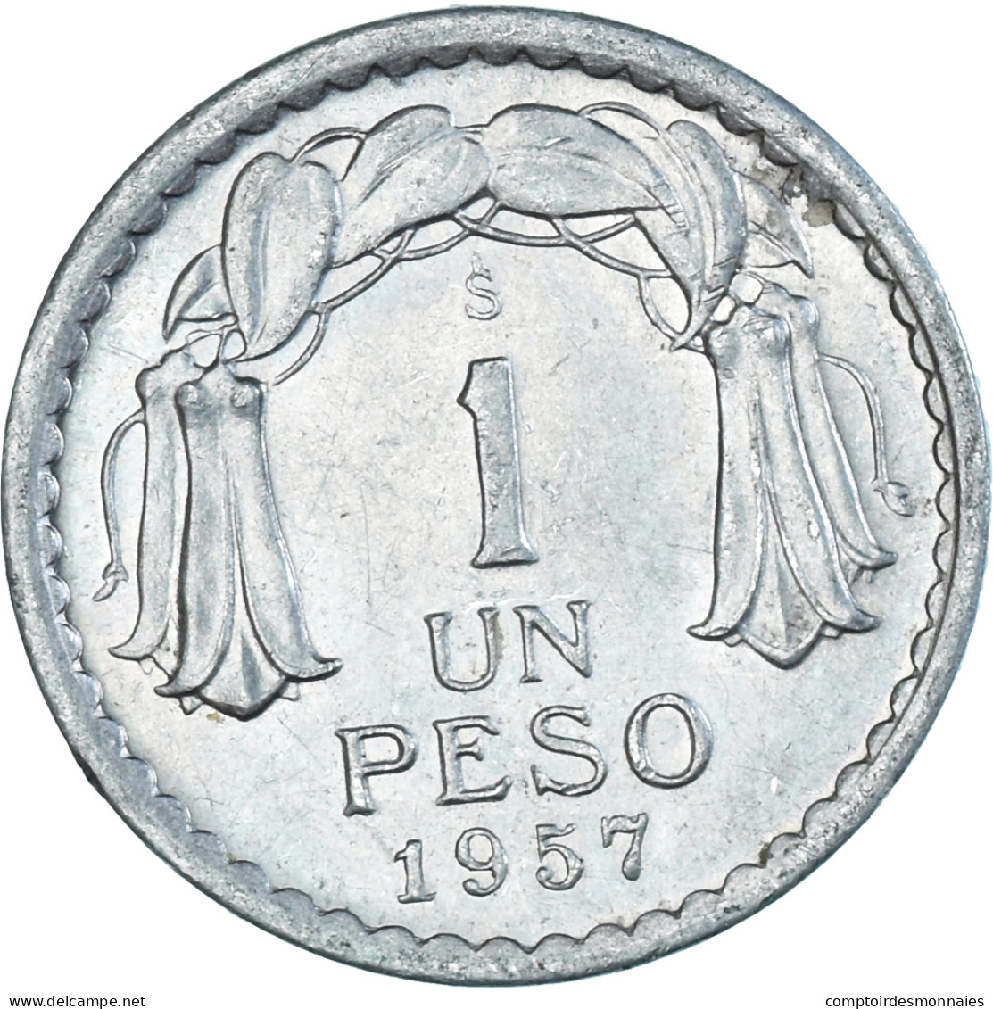 Monnaie, Chili, Peso, 1957 - Chili