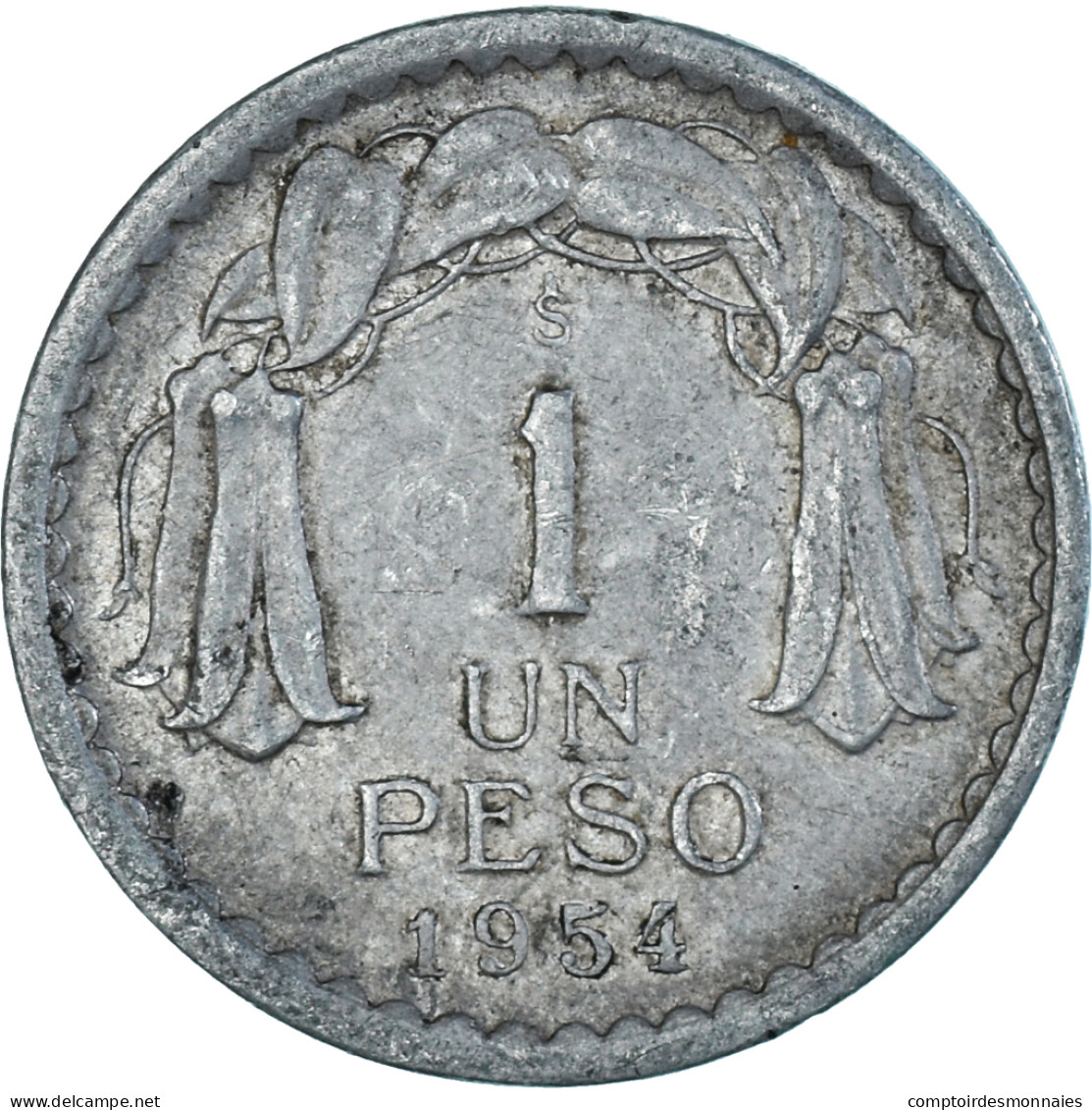 Monnaie, Chili, Peso, 1954 - Chili