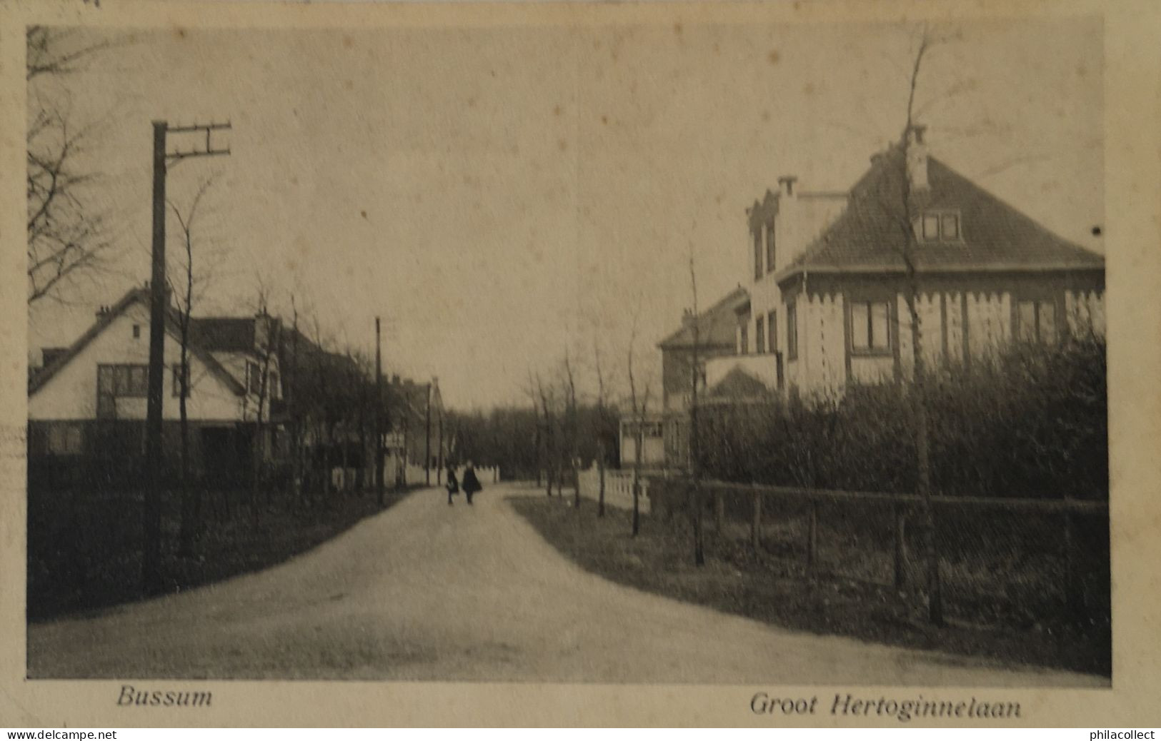 Bussum // GROOT Hertoginnelaan 1916 Topkaart - Bussum