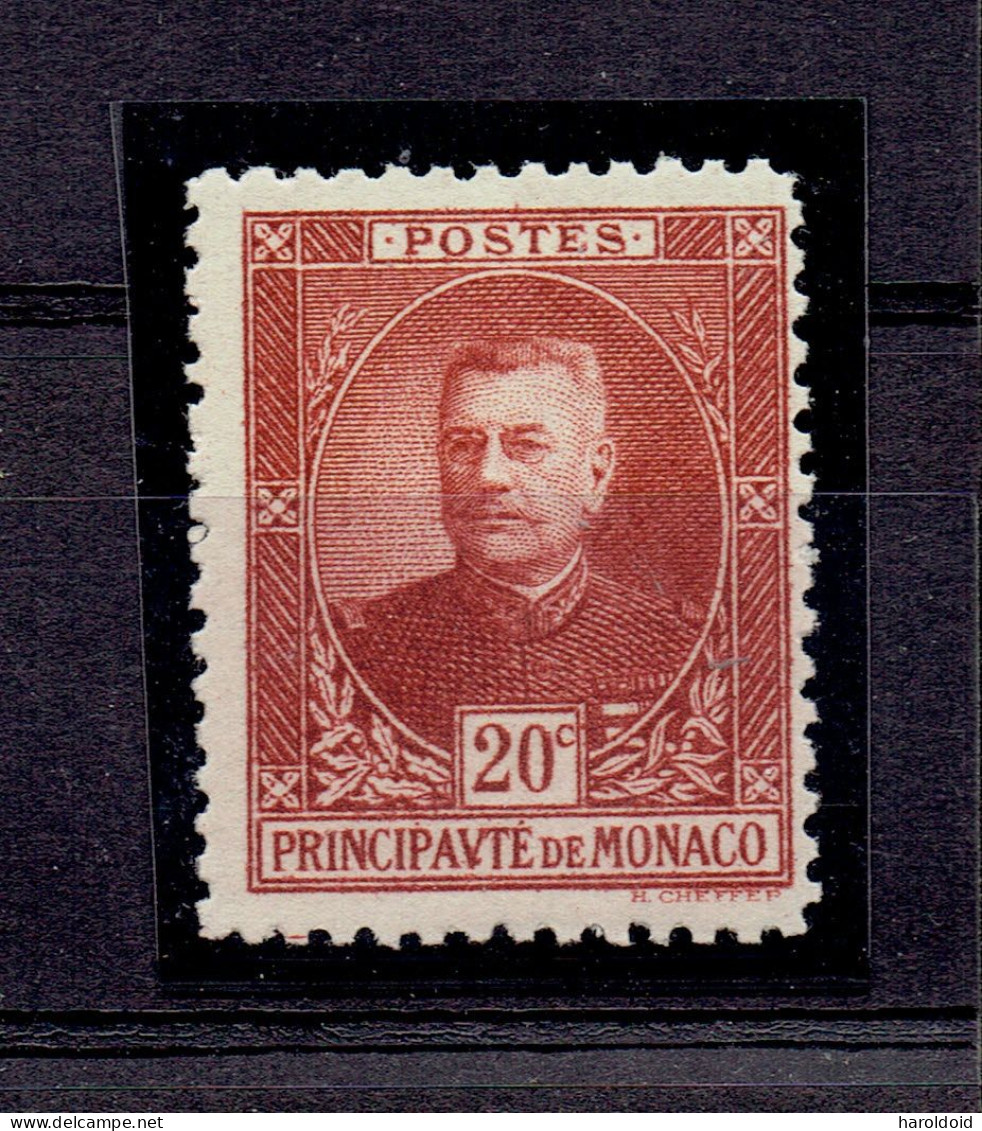 MONACO - N°68 XX MNH TTB VARIETE SANS BOUTON A LA VAREUSE - Variétés