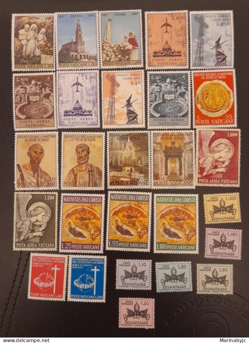 SL)  1967 VATICAN COMPLETE YEAR RELIGION STAMPS MINT - Otros & Sin Clasificación