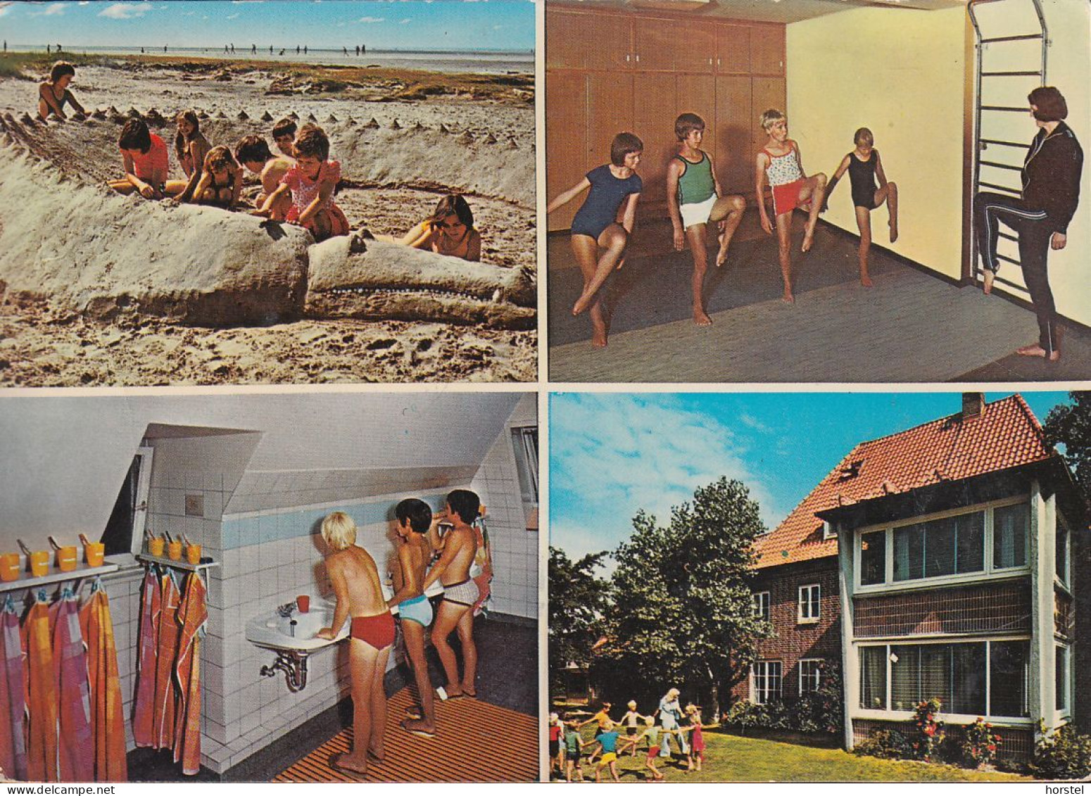 D-25826 St. Peter-Ording - Kinderkurheim Dr. Drenckhahn - "Sandburg Bauen" - Sport - Nice Stamp - St. Peter-Ording