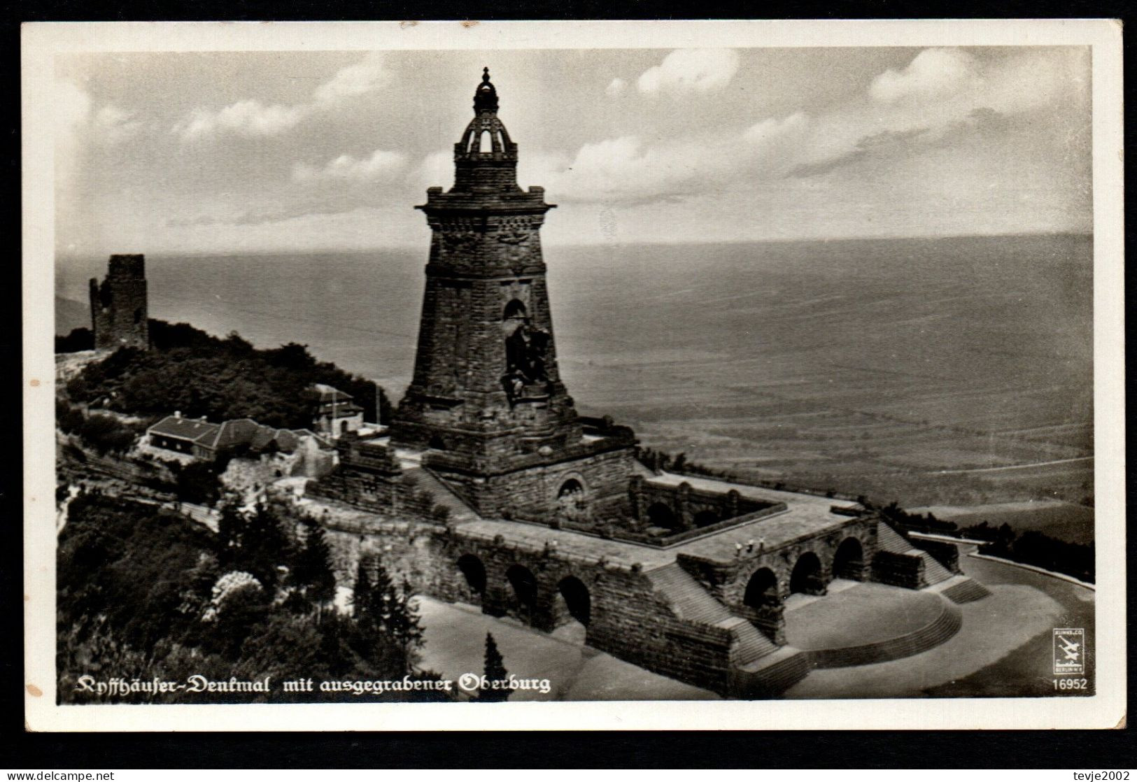 AK Kyffhäuser Mit Oberburg - Gebraucht  - 1940 - Kyffhäuser