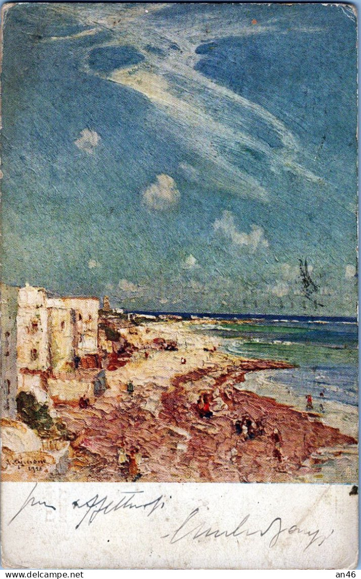 MOGADISCIO - La Spiaggia (da Un Quadro Ad Olio Di L. Ajmone) - Vgt. 1931 - Somalie