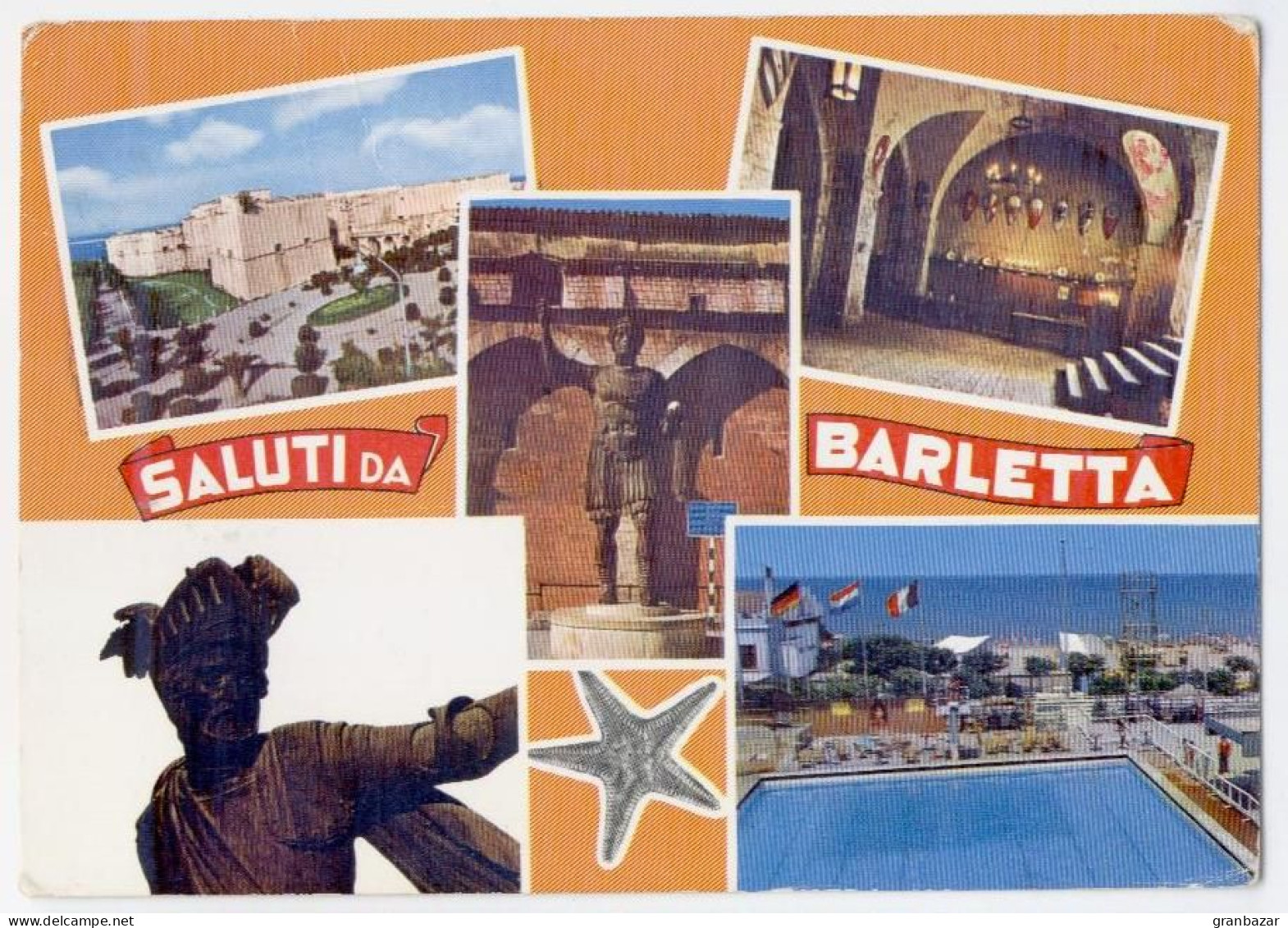 BARLETTA, SALUTI, VEDUTINE, FINESTRELLE, VG 19??   **//** - Barletta