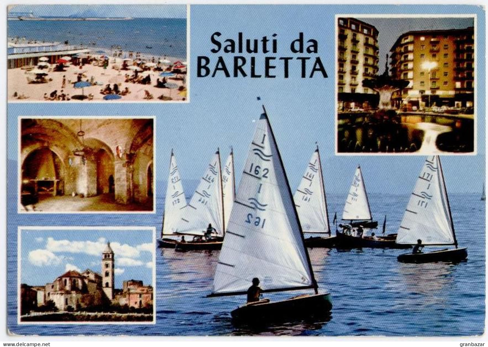 BARLETTA, SALUTI, VEDUTINE, FINESTRELLE, VG 1974   **//** - Barletta