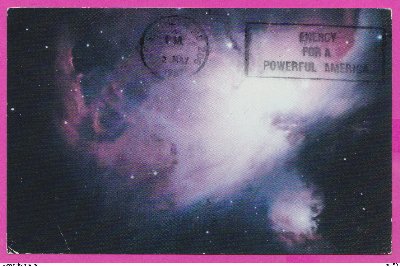 292542 / United States Great Nebula In Orion PC USED (O) 1987 - Singer Enrico Caruso Richard Russell Root Of Democracy - Astronomie