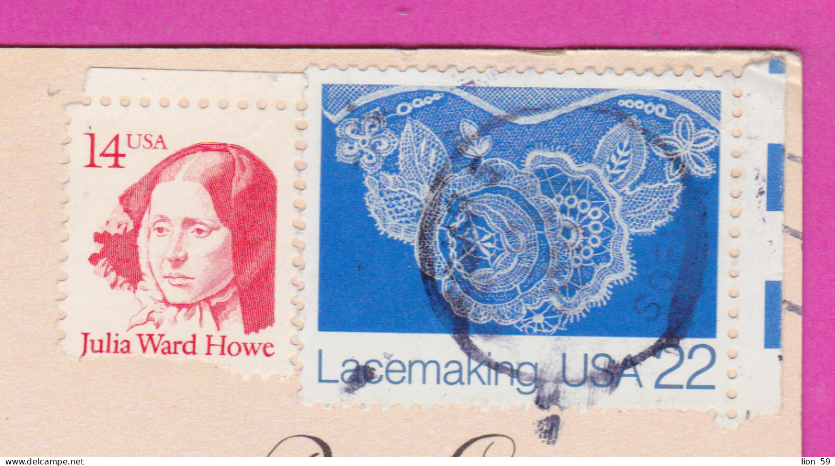 292546 / United States Maryland Annapolis Harbor PC USED (O) 1987 - 14+22 C. Julia Ward Howe Writer  Lacemaking  - Annapolis