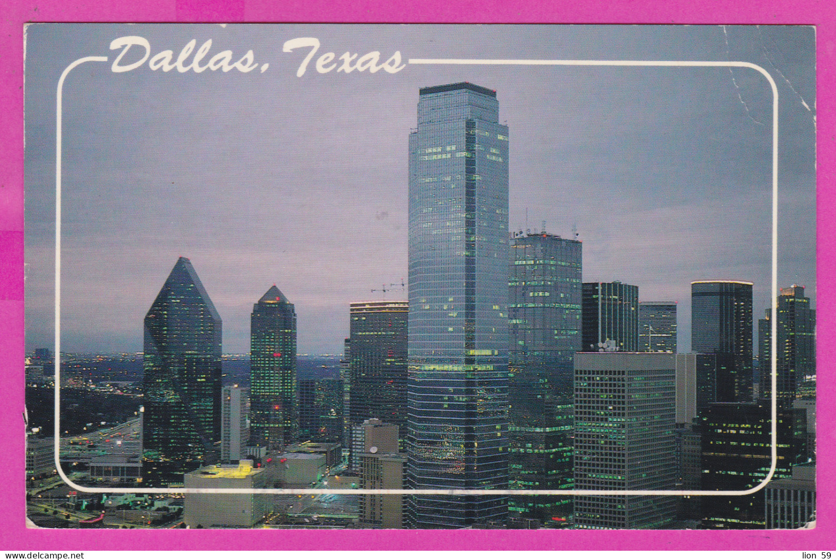 292550 / United States Dallas At Dusk Texas PC USED (O) 1995 - 32+32 C. Great Lakes Lighthouses Lake Ontario Eire - Dallas