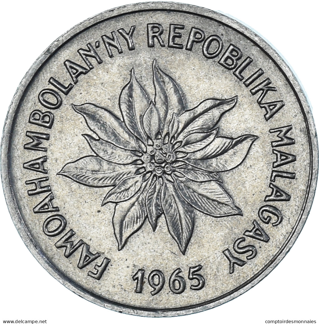 Monnaie, Madagascar, 2 Francs, 1965 - Madagaskar