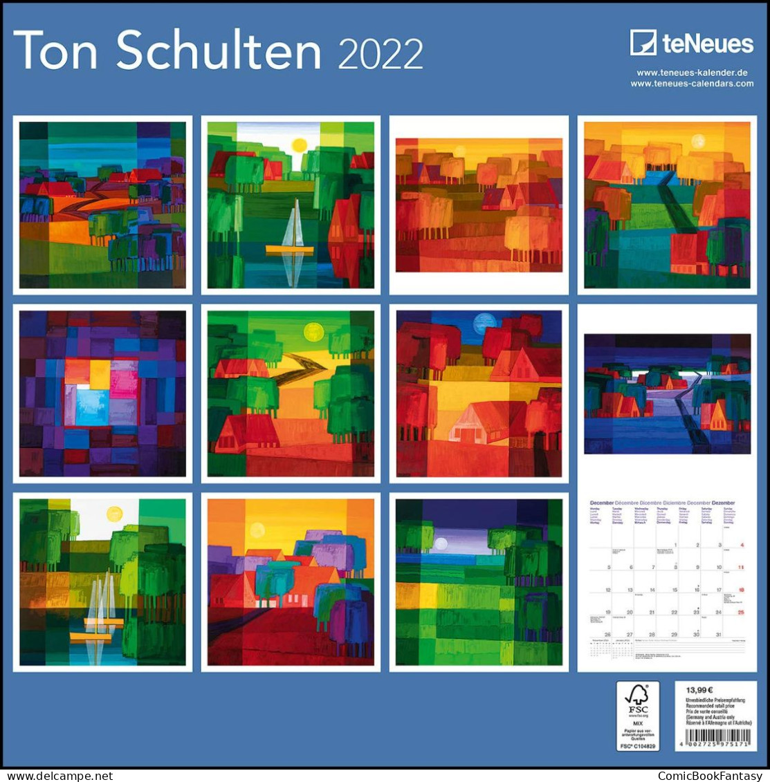 Ton Schulten 2022 Wall Calendar 4002725975171 - New & Sealed - Out Of Print - Big : 2001-...