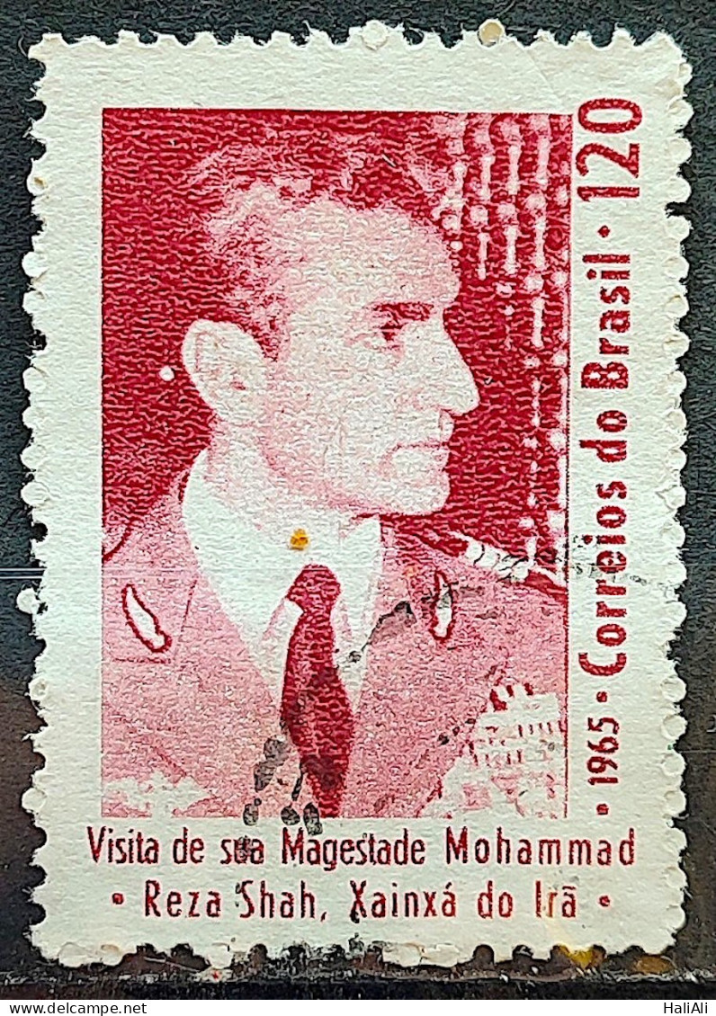C 525 Brazil Stamp Iran Reza Pahlevi President 1965 Circulated 1 - Used Stamps