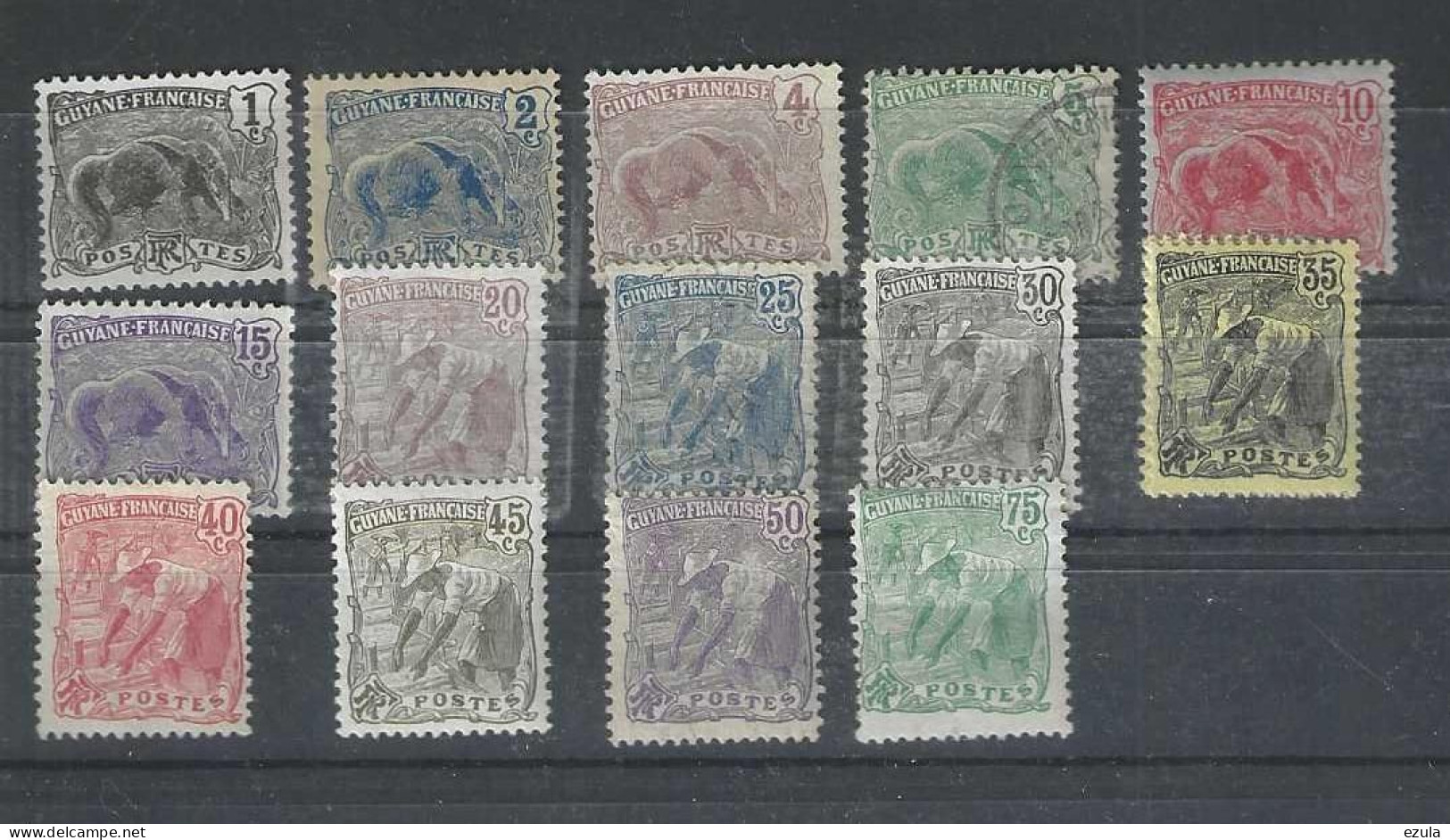 Timbres Guyane N° 49/62-91-94-99100- Valeur 21 €     Neuf Sans Gomme - Andere & Zonder Classificatie