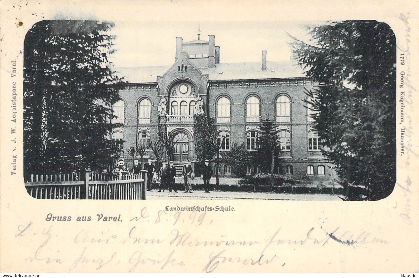 Gruss Aus Varel- Landwirtschaftliche Schule Gel.1899 AKS - Varel