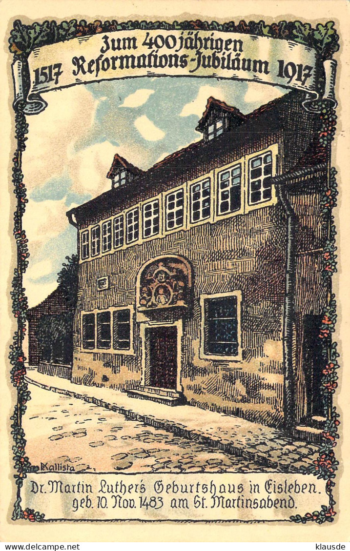 Eisleben - Martin Luthers Geburtshaus Gel.1917 - Eisleben