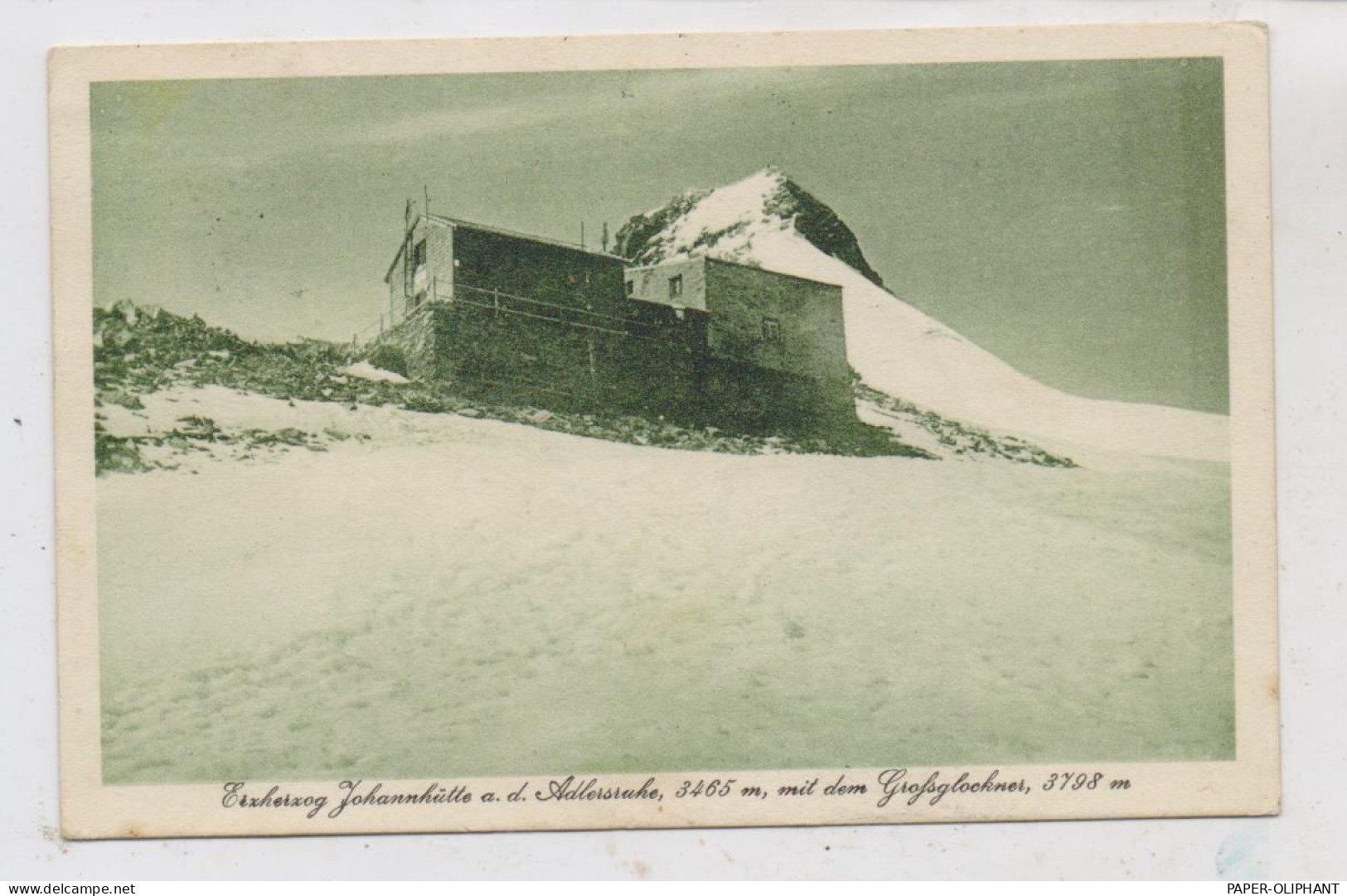 A 9981 KALS, Grossglockner, Erzherzog Johann Hütte, 1922 - Kals