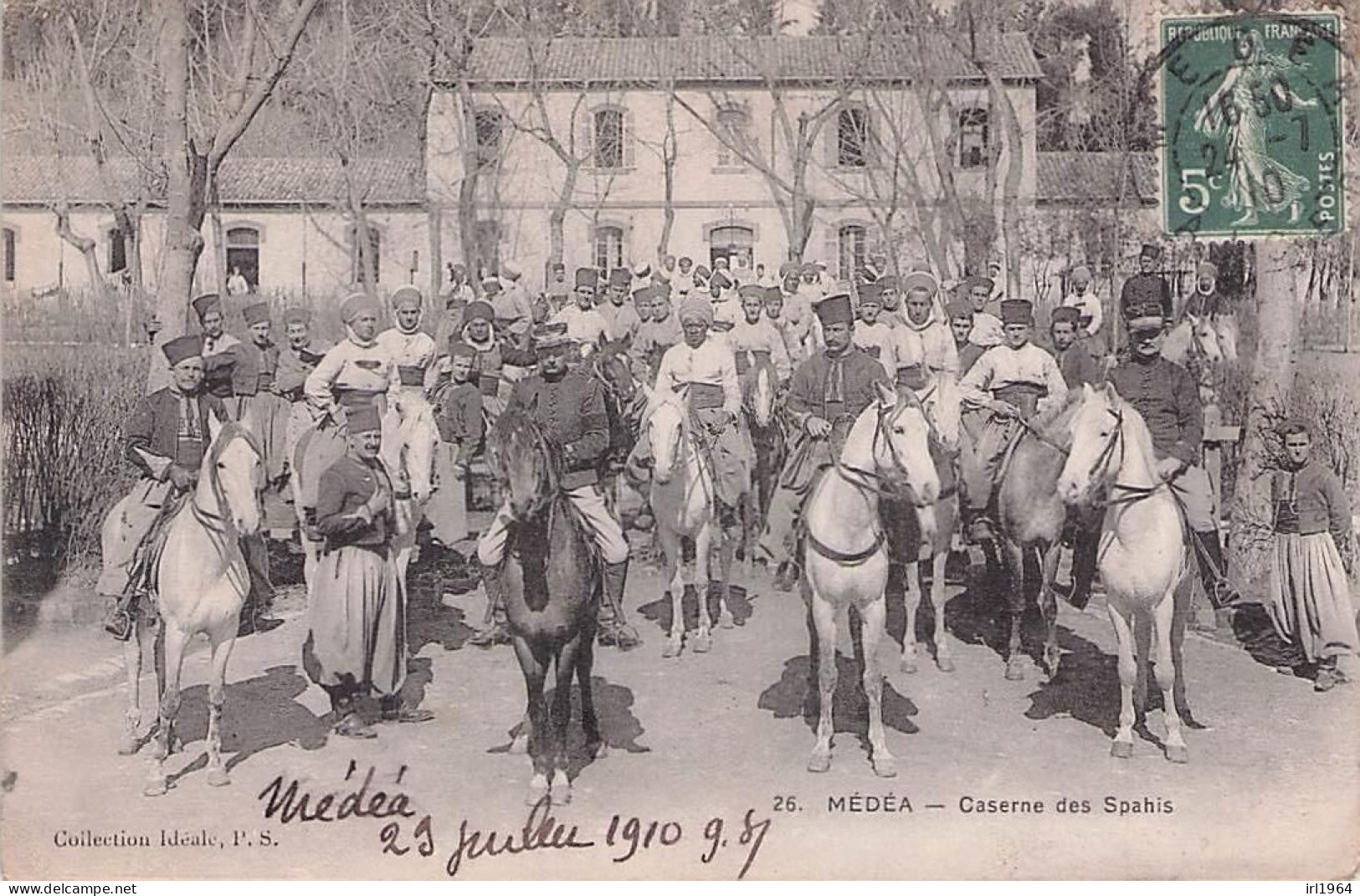 TOP MEDEA CASERNE DES SAPHIS 1910 - Médéa