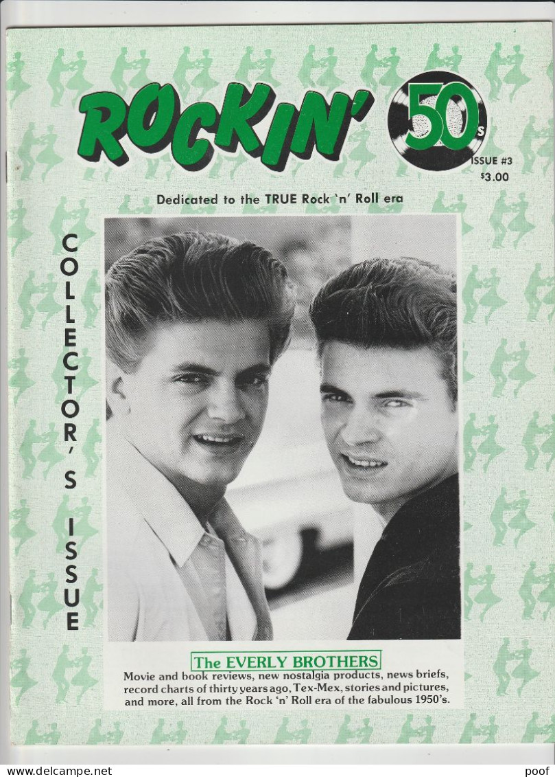 Muziekblad Rockin' 50 S : Collector's Issues ( E. Cochran ,Everly Brothers, James Dean,Brenda Lee,B.Haley,...) 10 Issues - Music