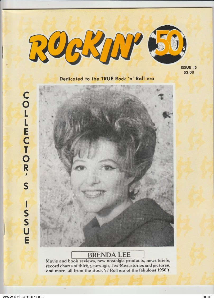 Muziekblad Rockin' 50 S : Collector's Issues ( E. Cochran ,Everly Brothers, James Dean,Brenda Lee,B.Haley,...) 10 Issues - Muziek