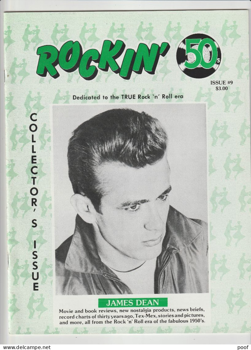 Muziekblad Rockin' 50 s : collector's issues ( E. Cochran ,Everly brothers, James Dean,Brenda Lee,B.Haley,...) 10 issues