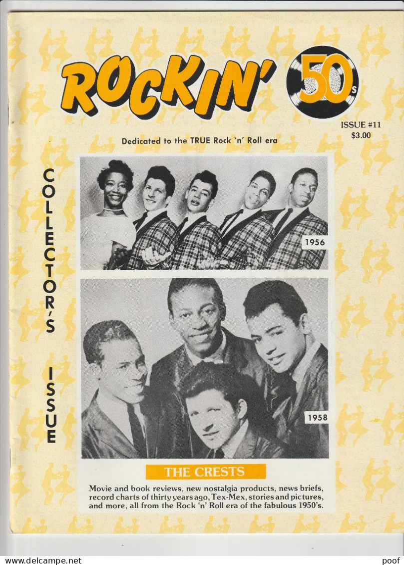 Muziekblad Rockin' 50 s : collector's issues ( E. Cochran ,Everly brothers, James Dean,Brenda Lee,B.Haley,...) 10 issues