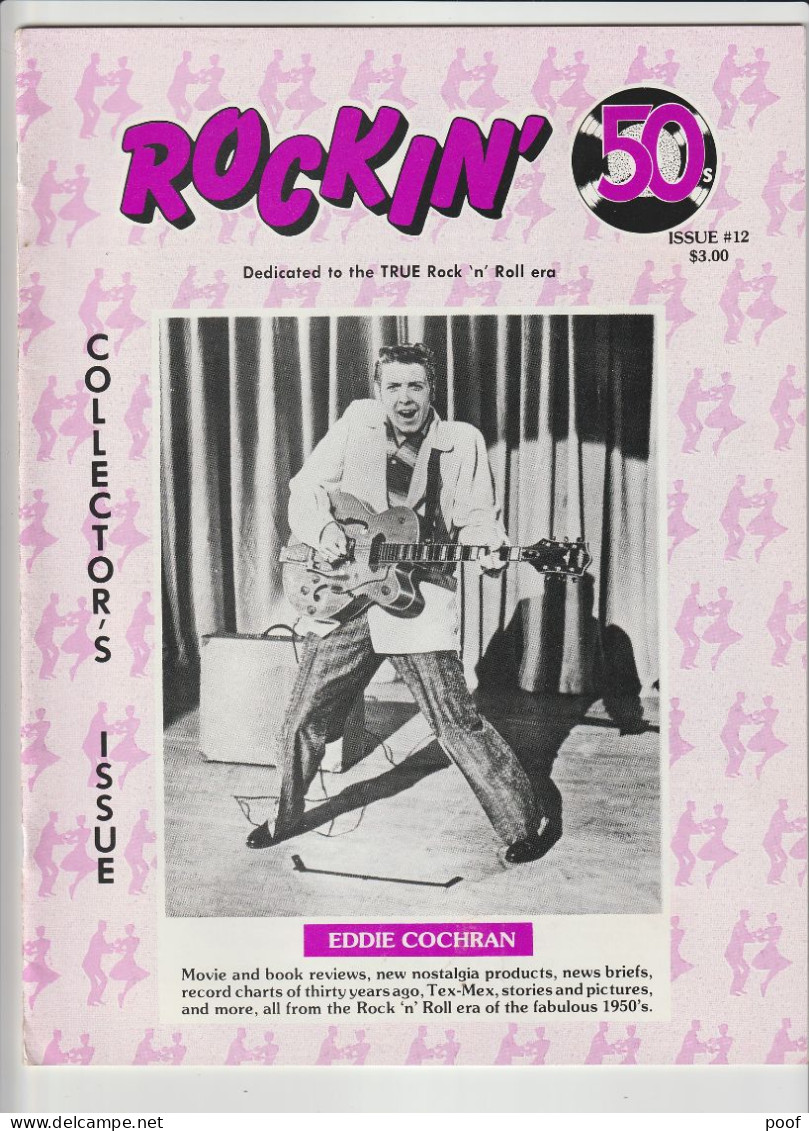 Muziekblad Rockin' 50 s : collector's issues ( E. Cochran ,Everly brothers, James Dean,Brenda Lee,B.Haley,...) 10 issues