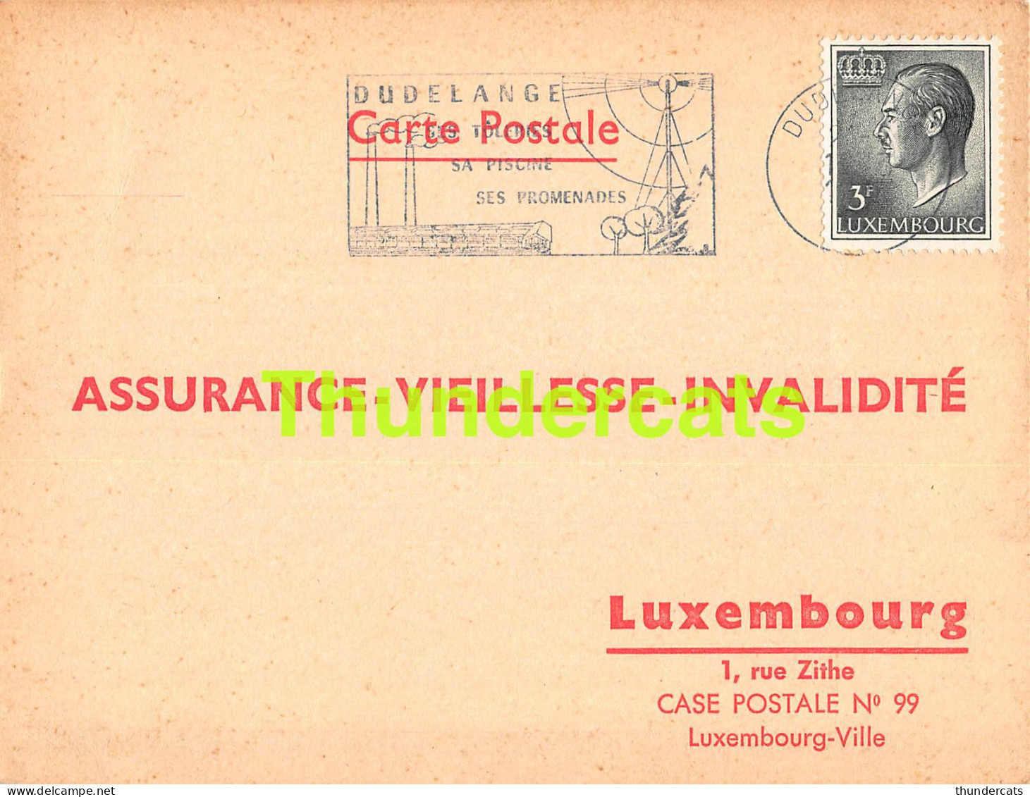 ASSURANCE VIEILLESSE INVALIDITE LUXEMBOURG 1973 NOTHAR STROH DUDELANGE  - Cartas & Documentos