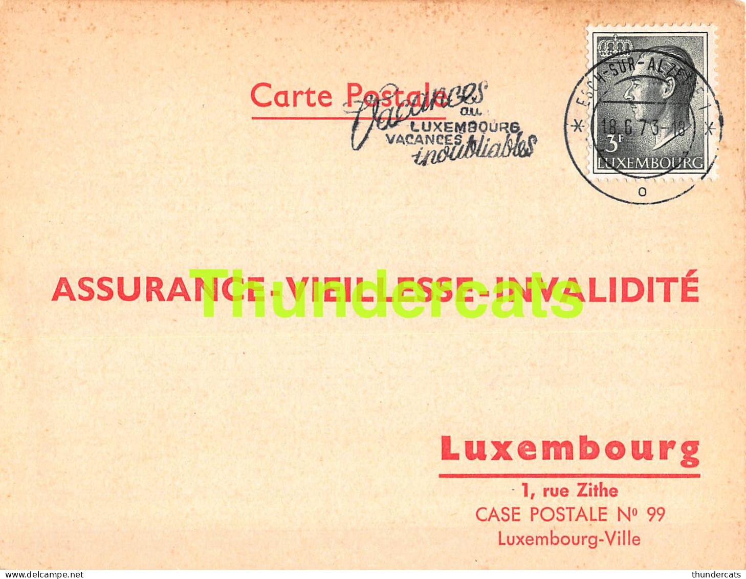 ASSURANCE VIEILLESSE INVALIDITE LUXEMBOURG 1973 HEIEN ANTONY ESCH SUR ALZETTE  - Lettres & Documents