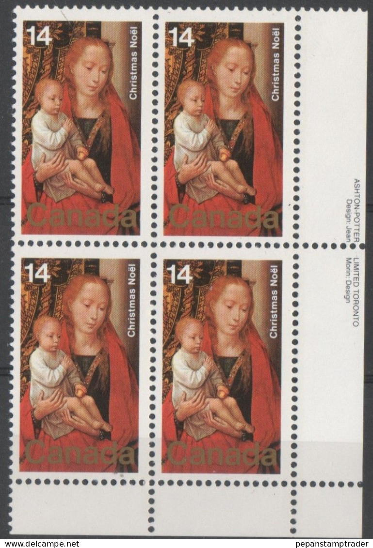 Canada - #774 - MNH PB  Of 4 - Plate Number & Inscriptions