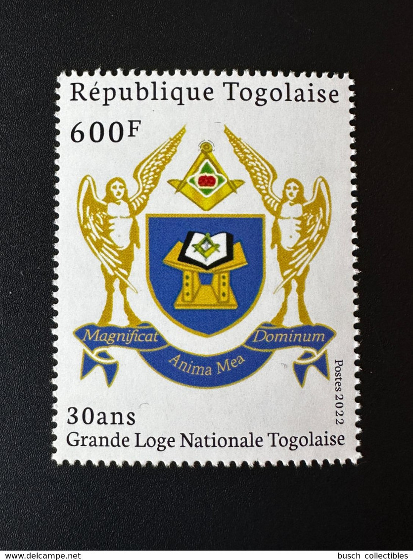 Togo 2022 Mi. ? 50 Ans Grande Loge Régulière Franc-maçons Freimaurer Freemasonry Masonic - Freemasonry