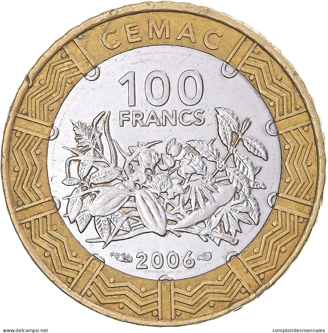 Monnaie, États De L'Afrique Centrale, 100 Francs, 2006 - Camerun