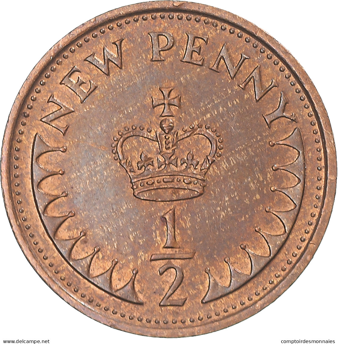 Monnaie, Grande-Bretagne, 1/2 New Penny, 1979 - 1/2 Penny & 1/2 New Penny