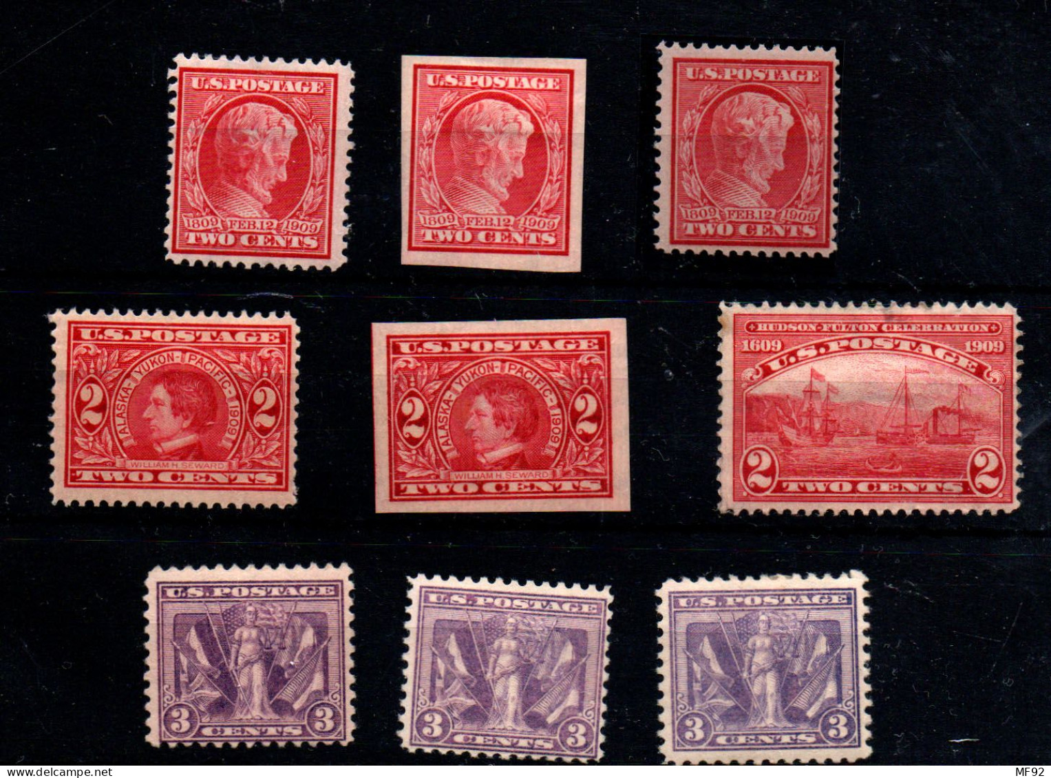 Estados Unidos Nº 179/79b, 180/80ª, 181, 224. Año 1901/19 - Unused Stamps