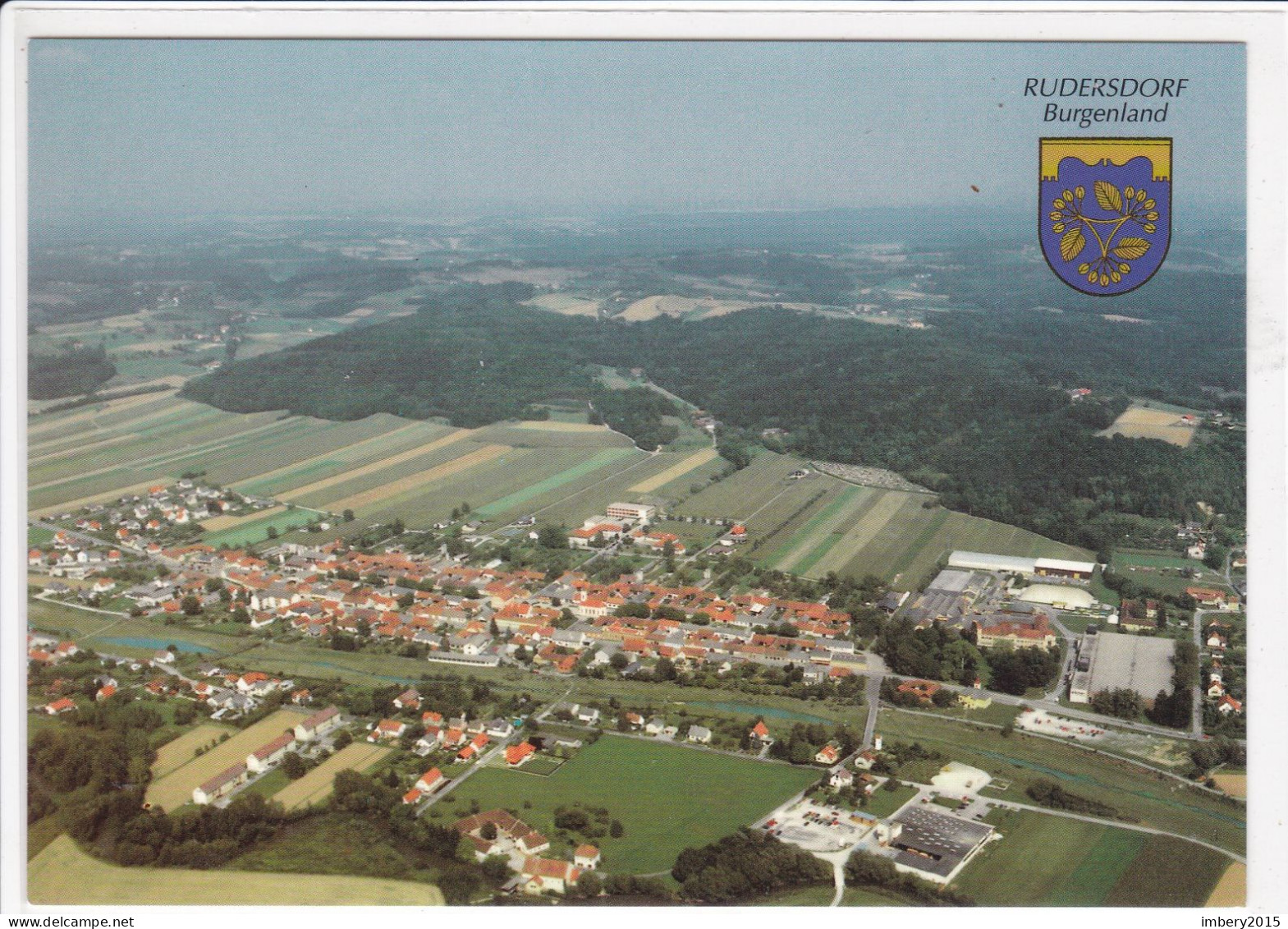 Burgenland Ak RUDERSDRF, Luftaufnahme, Luftbild,  Bezirk JENNERSDORF,  Im Burgenland, - Jennersdorf